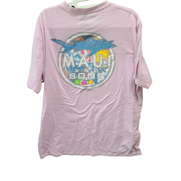 Maui And Sons Womens T-Shirt Multicolor Size X-Large Cotton Blend Graphic - Picture 2 of 12
